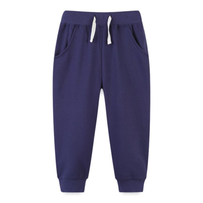 Spring solid color stretch high elastic waist threaded ankle sports pants